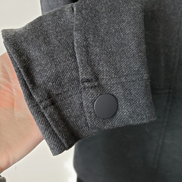 Cabi #3184 Love Carol Gray Jacket Mesh Moto SZ XS Blazer Stretch - Picture 5 of 7